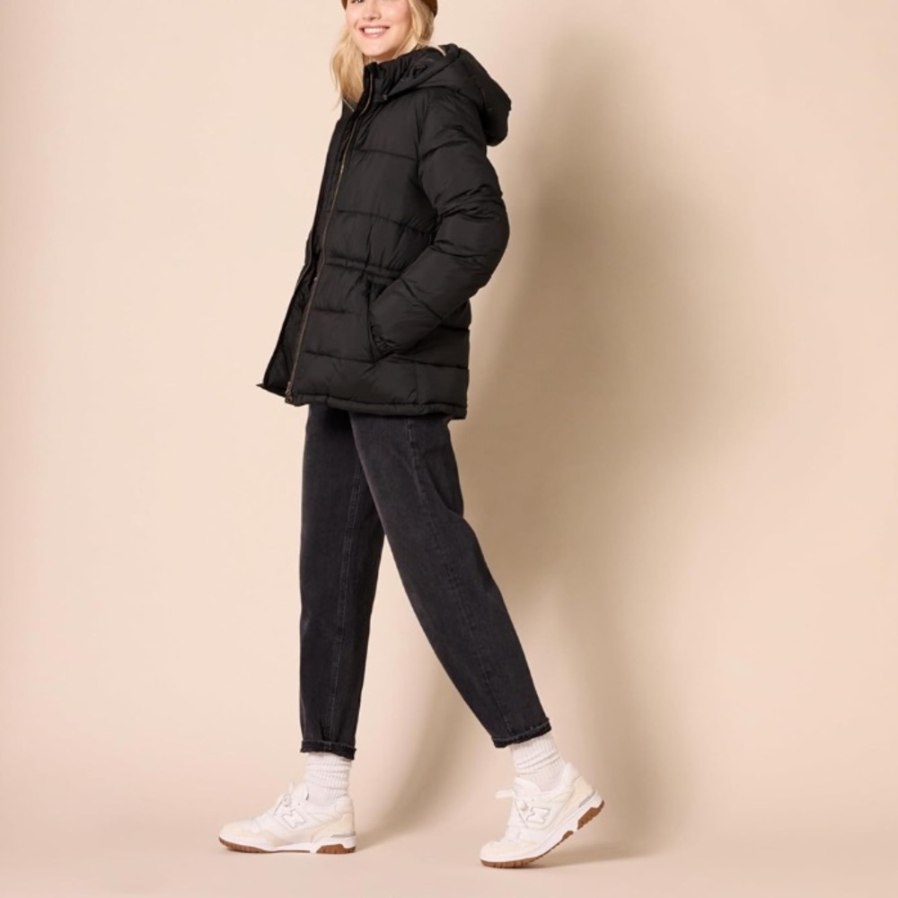 🤍Women's Heavyweight Quilted Hooded Puffer Winter Jacket with Adjustable Waist🤍 - Picture 4 of 4